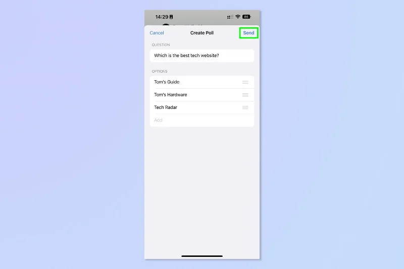 So erstellen Sie eine Umfrage in WhatsApp