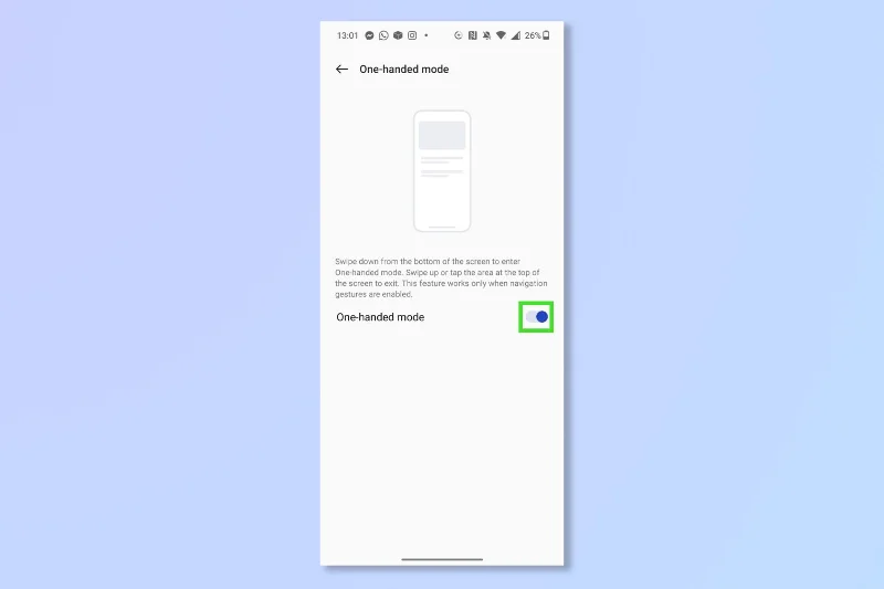 So verwenden Sie den Android-Einhandmodus