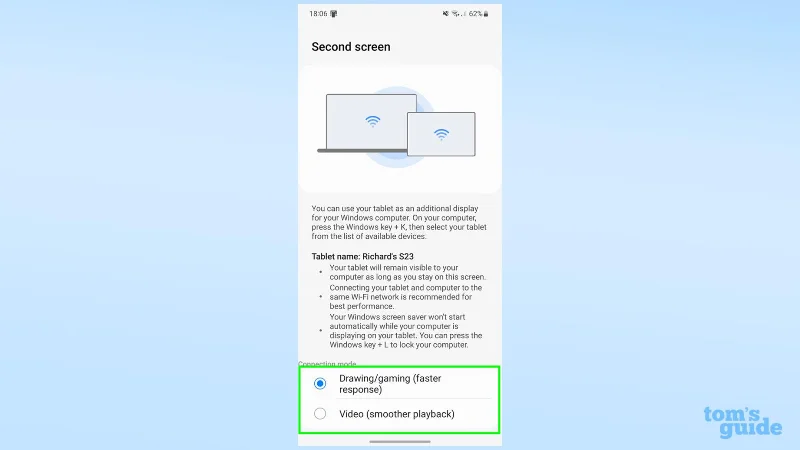 So verwenden Sie Second Screen auf Samsung Galaxy-Telefonen und -Tablets