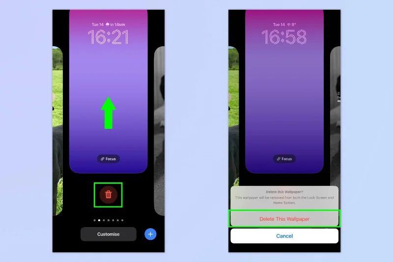 So löschen Sie Hintergrundbilder auf dem iPhone