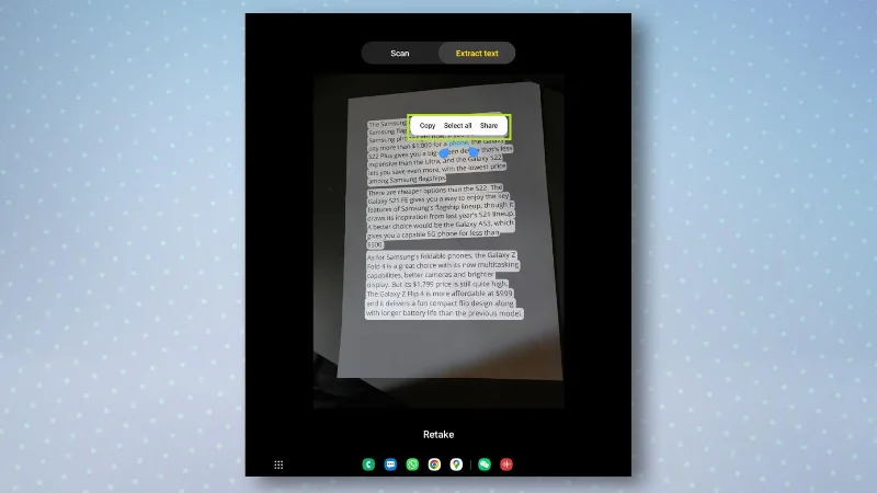Dieser versteckte Trick verwandelt Ihr Samsung Galaxy-Telefon in einen Dokumentenscanner