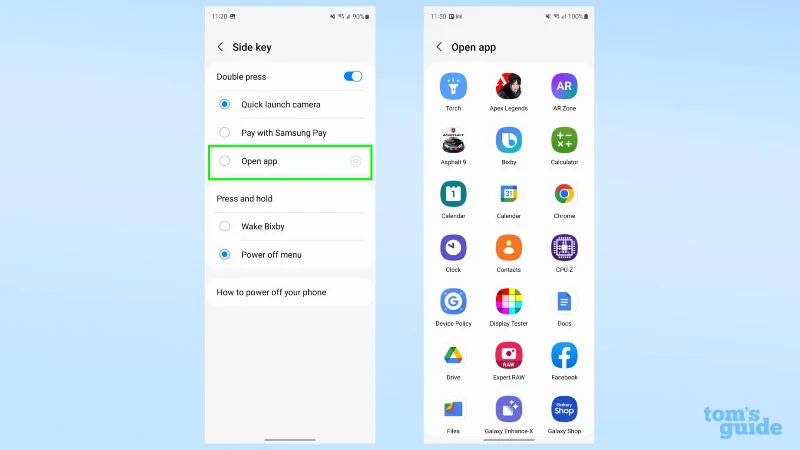 So ändern Sie die Seitentasteneinstellungen Ihres Samsung Galaxy, um praktische Verknüpfungen zu erstellen