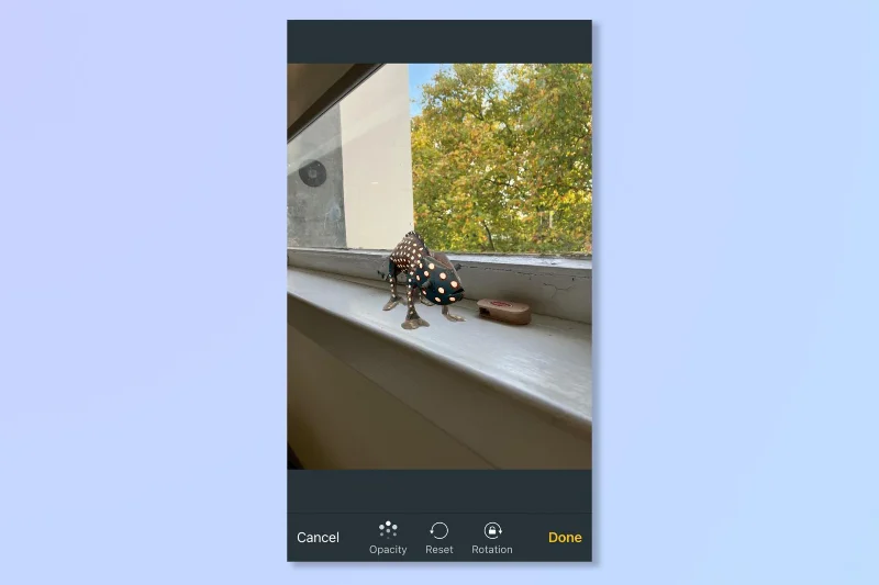So überlagern Sie Bilder auf dem iPhone