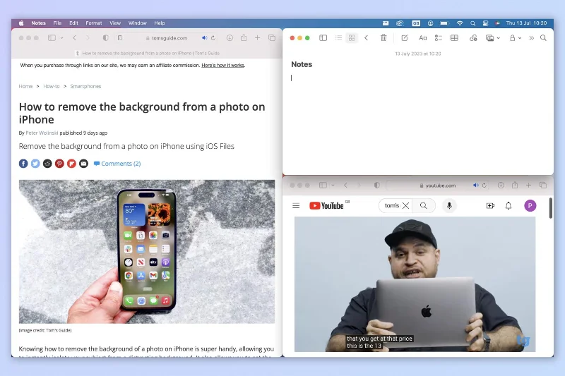 Möchten Sie Fenster auf Ihrem Mac einrasten lassen?  Verwenden Sie diesen tollen Trick