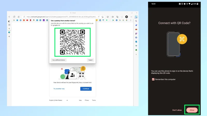 Cómo usar claves de acceso con su cuenta de Google