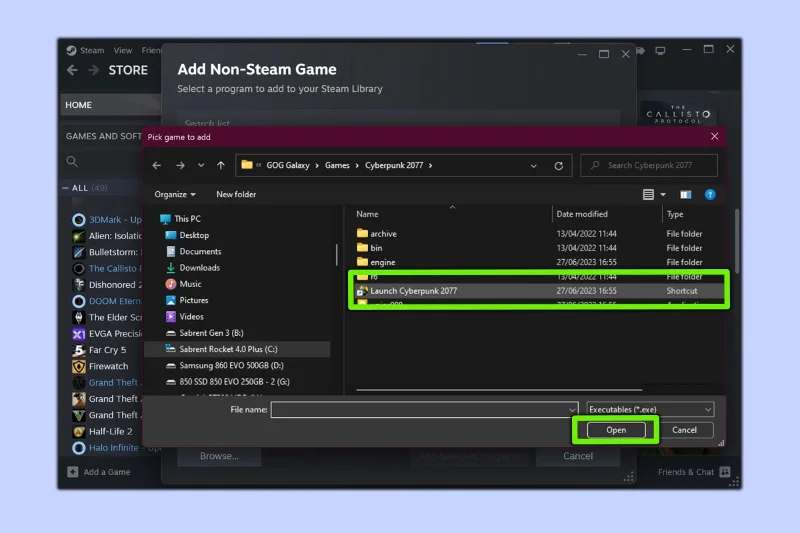 So fügen Sie Steam-fremde Spiele zu Steam hinzu