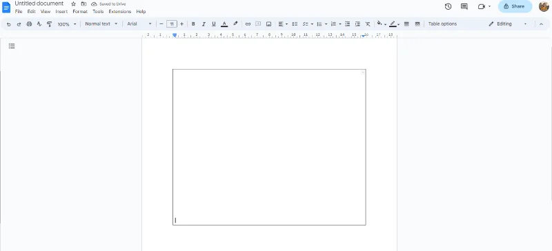 Cómo agregar un borde en Google Docs