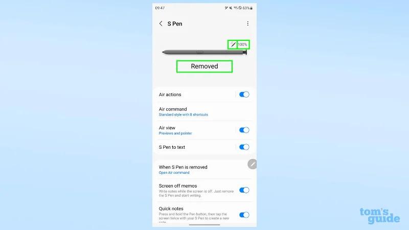 So ändern Sie die S Pen-Einstellungen des Samsung Galaxy S23 Ultra