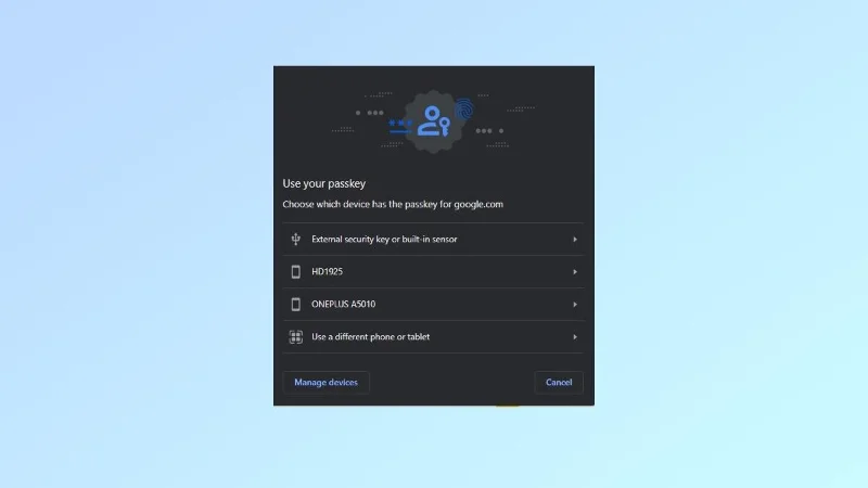 Cómo usar claves de acceso con su cuenta de Google