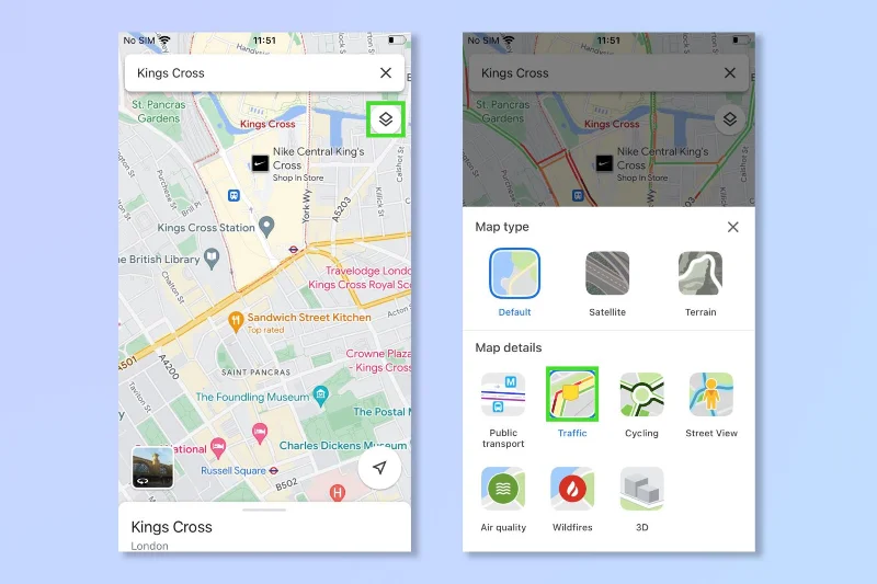 Cómo ver información de tráfico en Google Maps