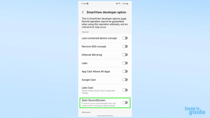 So verwenden Sie Second Screen auf Samsung Galaxy-Telefonen und -Tablets