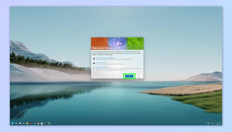 So erhalten Sie eine transparente Taskleiste unter Windows 11