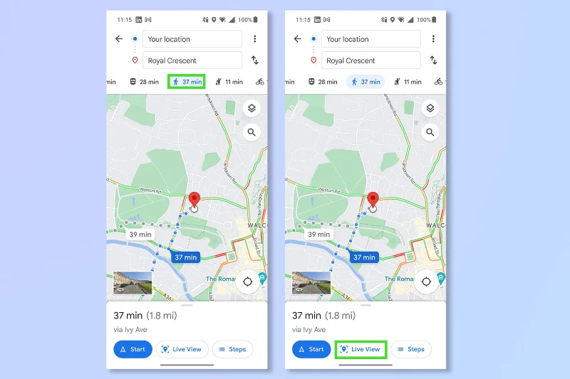 So verwenden Sie Google Maps Live View