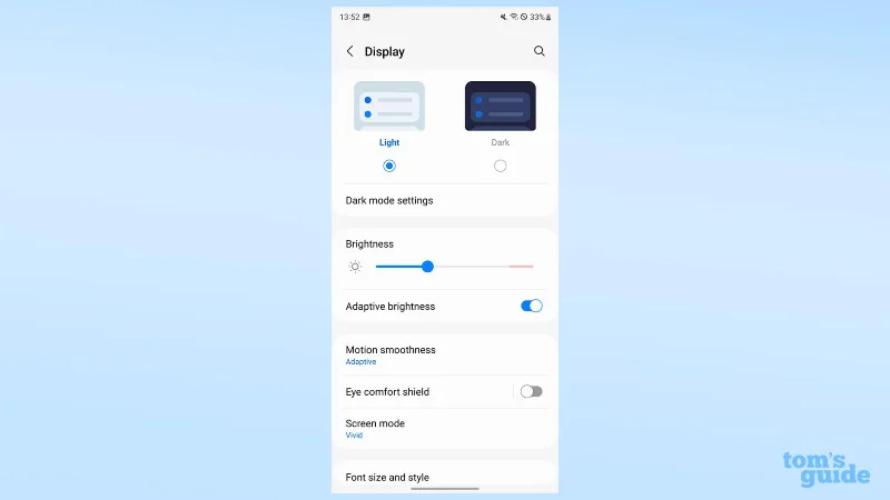 Samsung Galaxy S23 のディスプレイ設定を変更する方法