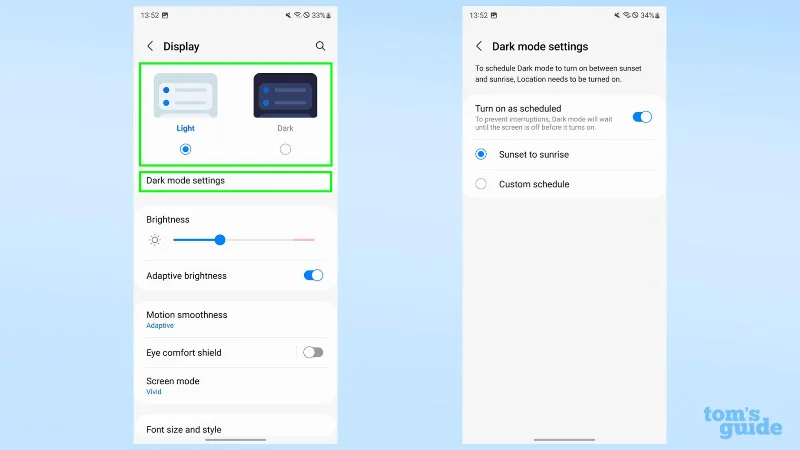 Samsung Galaxy S23 のディスプレイ設定を変更する方法