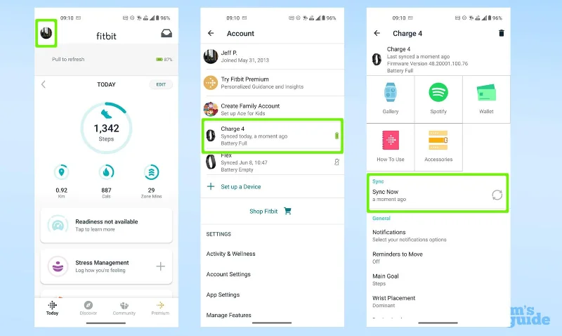So synchronisieren Sie Fitbit mit einem Android-Telefon