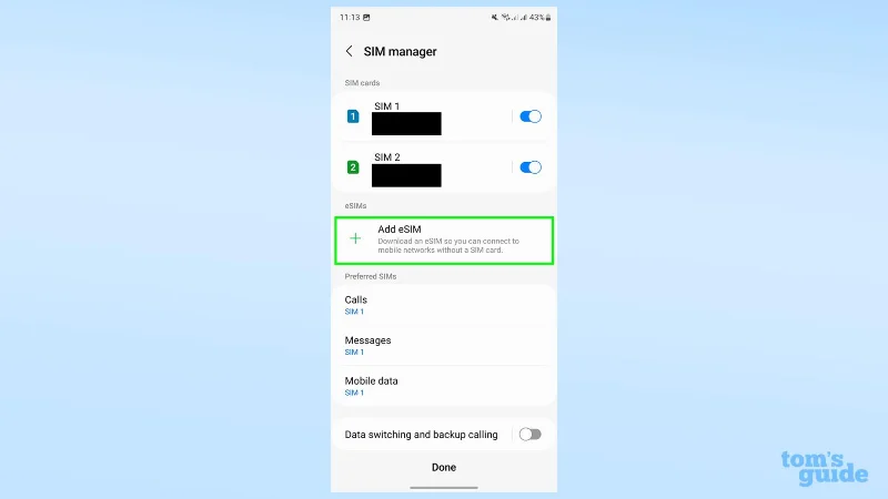 So verwenden Sie Dual-SIMs auf dem Samsung Galaxy S23