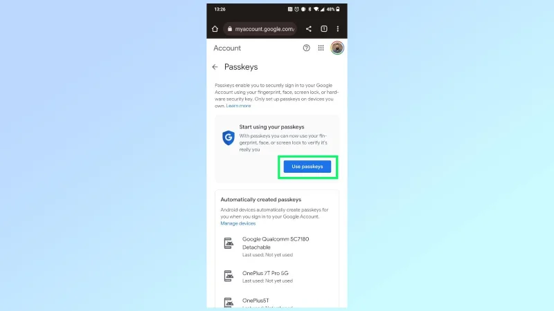 Cómo usar claves de acceso con su cuenta de Google