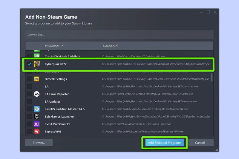 So fügen Sie Steam-fremde Spiele zu Steam hinzu