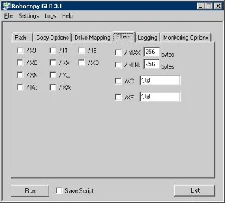 Tiện ích sao chép tệp GUI RoboCopy