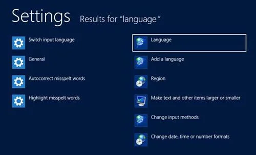 Cách chuyển đổi giữa bàn phím và ngôn ngữ nhập liệu trên Windows 8