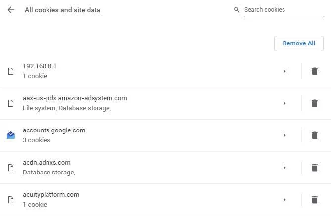 Cách xóa cookie cho chỉ một trang web trong Google Chrome