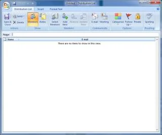 Tạo danh sách phân phối Outlook \ Nhóm