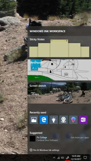 Windows Ink Workspace