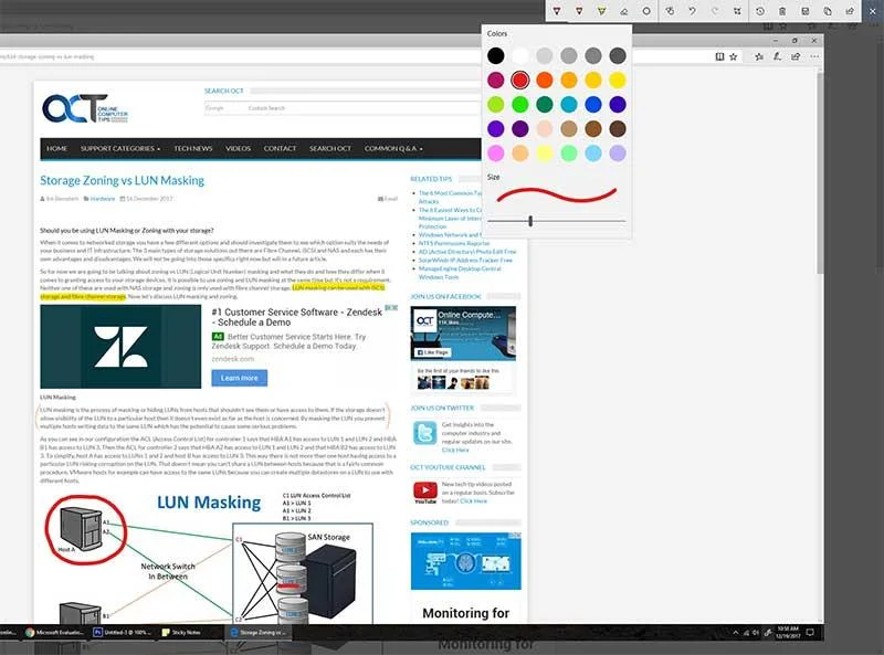 Windows Ink Workspace