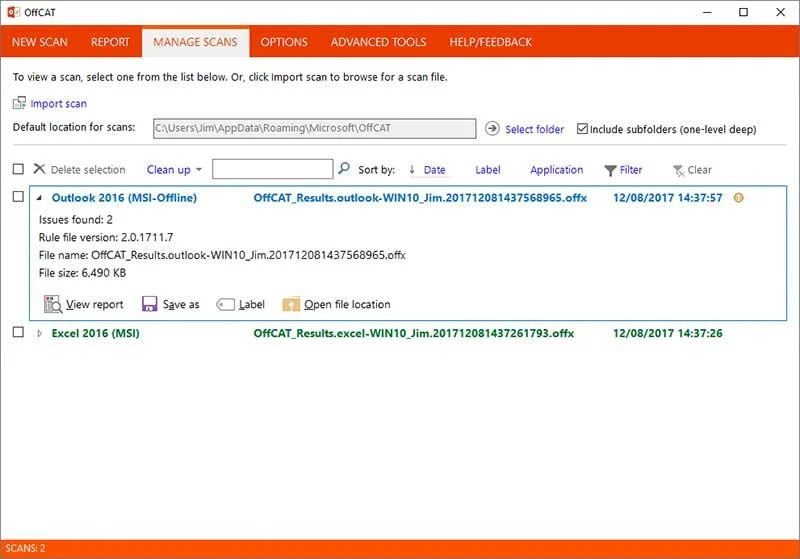 Công cụ phân tích cấu hình Microsoft Office (OffCAT)