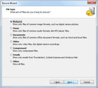 Recuva File Recovery Utility