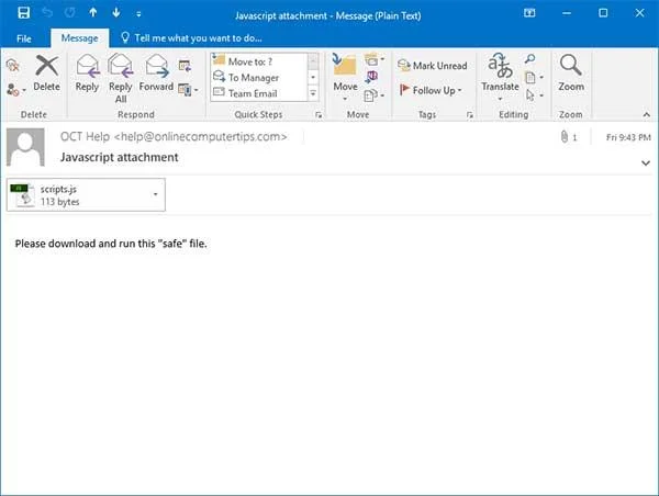 Bỏ chặn Tệp đính kèm Outlook bị hạn chế