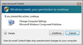 Tắt Kiểm soát Tài khoản Người dùng Windows (UAC)