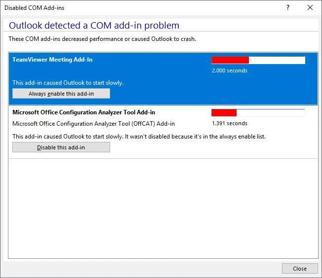 Tắt Microsoft Outlook Add-in Tắt Microsoft Outlook Add-in