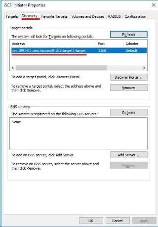 Tạo Máy chủ lưu trữ iSCSI Windows và Đính kèm Máy khách iSCSI