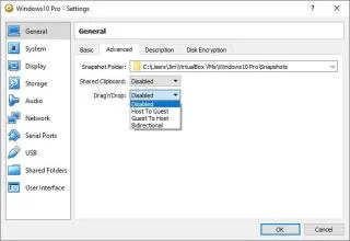 Bật chức năng sao chép và dán giữa máy chủ lưu trữ và máy ảo khách trong VirtualBox