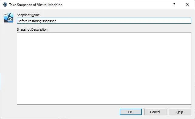 Cách tạo và khôi phục ảnh chụp nhanh máy ảo VirtualBox